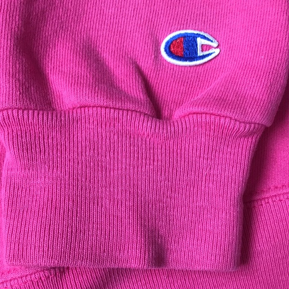 Bright Pink Vintage Champion Sweatshirt - Picture 4 of 4